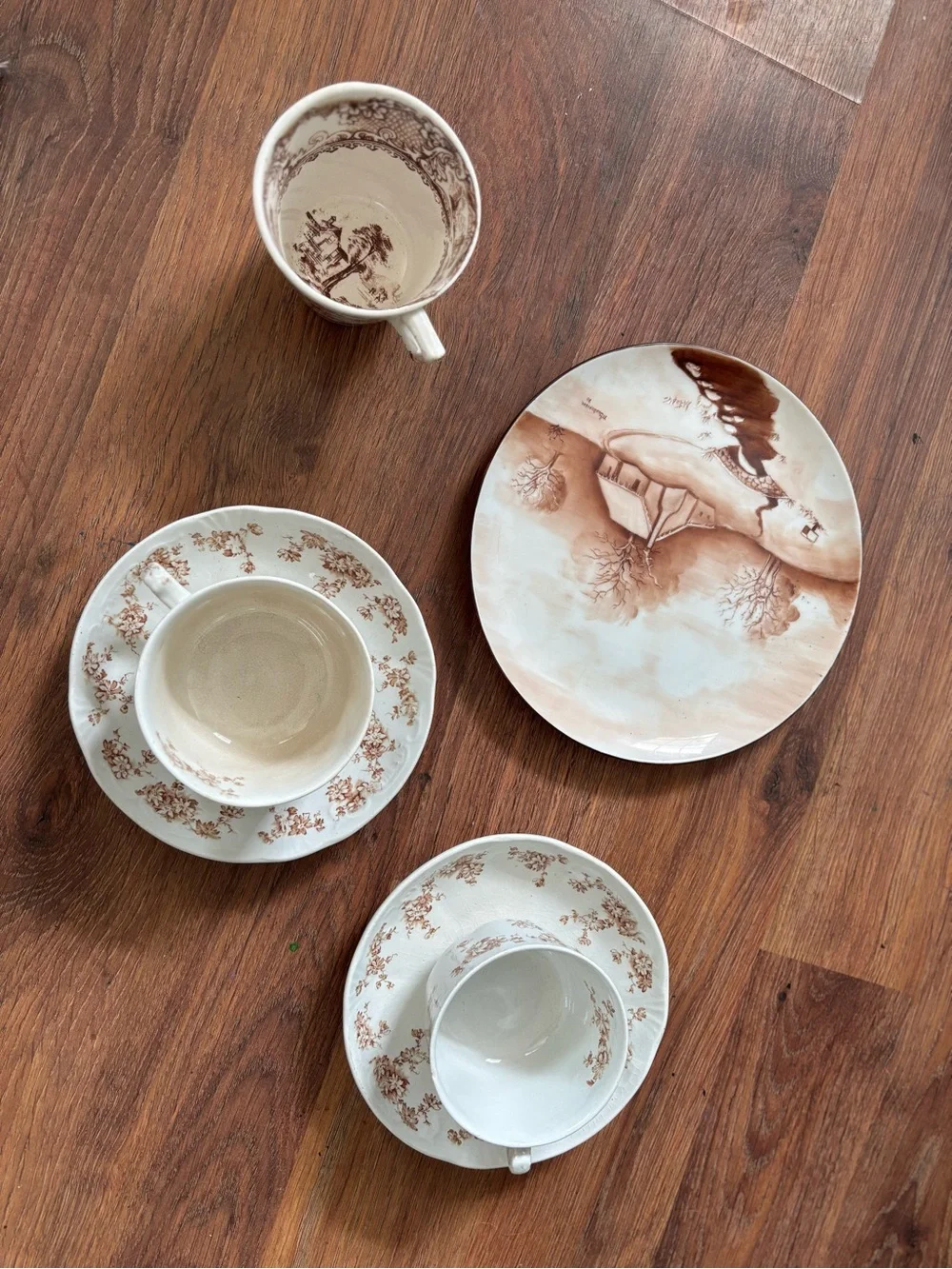 Antique Brown Transferware